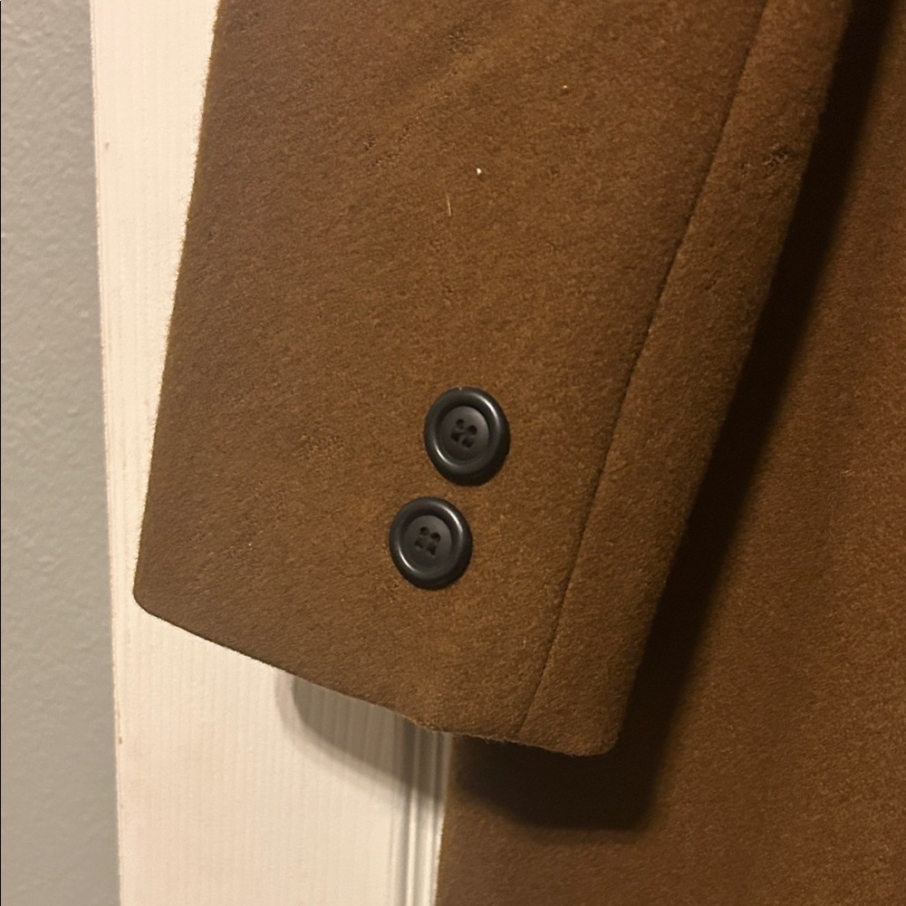 Adolfo Women's Brown Trench Coat 100% Wool. - Picture 9 of 10